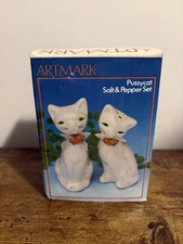 Vintage Artmark Siamese Cat Salt & Pepper Shakers Japan Mid Century NOS