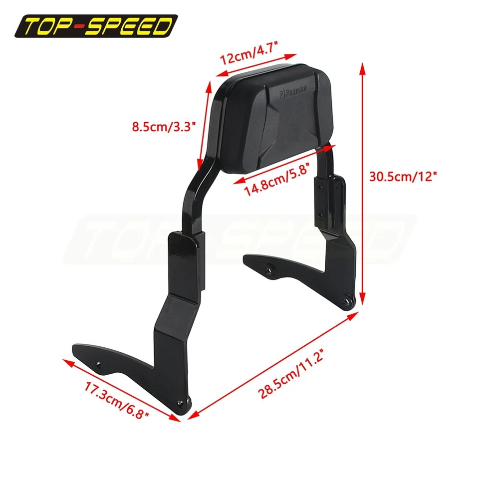 Respaldo Barra Sissy Cromo Duradero Kit Trasero Para Street Glide ST FLHXST 2022-2023 Foto 2 de 4