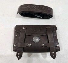NEW Renaissance Festival Wasit Bag  Belt Set Faux Leather Wrap Cosplay Wallet