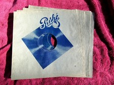 1935 Disco PATHE 5 x MANICHE da disco 12" pollici 30 cm dischi laterali Art Decò francesi