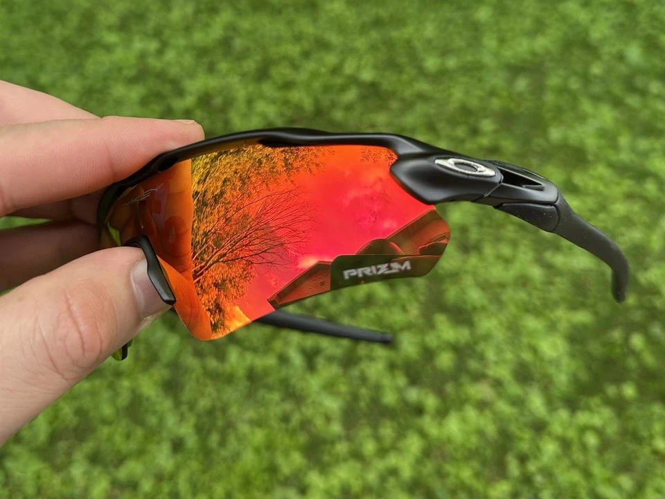 Gafas de sol Oakley Radar Ev Path 9275 negro mate/rojo Prizm con estuche rígido Foto 4 de 4