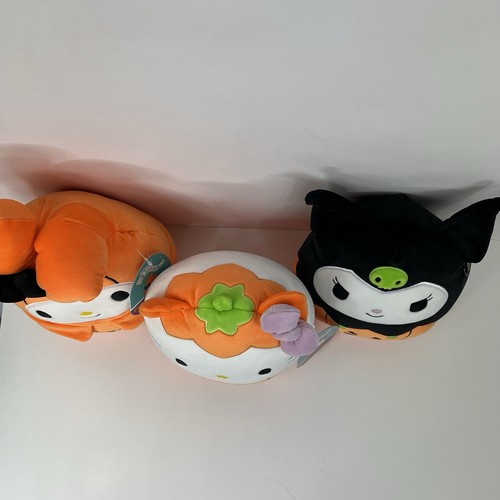NEW Squishmallows Halloween Sanrio Hello Kitty and Friends SET of 3 Plush 8” - Picture 8 of 11