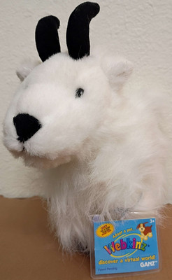 Webkinz Mountain Goat with Sealed Secret Code Tag Stuffed Animal Toy Ganz