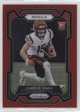 2023 Panini Prizm Rookies Red Prizm Charlie Jones #317 10y3