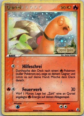 Pokémon Qurtel 27/92 EX Legend Maker 2006 Deutsch Holo