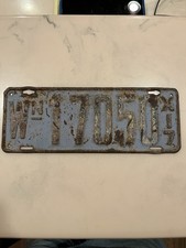 1917 Washington State License Plate Orginal Paint Rare