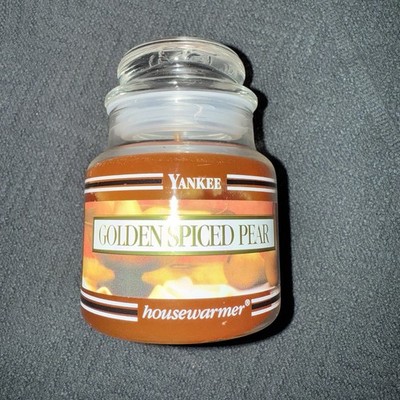 Yankee Candle Golden Spiced Pear Jar Candle 3.7 oz Retired NEW #1055991