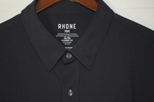 Rhone Shirt Mens Size XL Black Classic Fit Commuter Button Performance