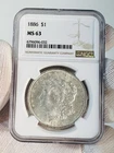 1886 NGC MS63 Morgan Silver Dollar $1