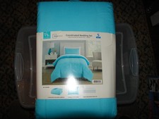 Mainstays Twin / TXL Coordinated Bedding Set Pieces New Bleached Teal