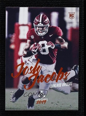 2019 Panini Luminance Rookie Orange 2/25 Josh Jacobs #146 Rookie RC uk2