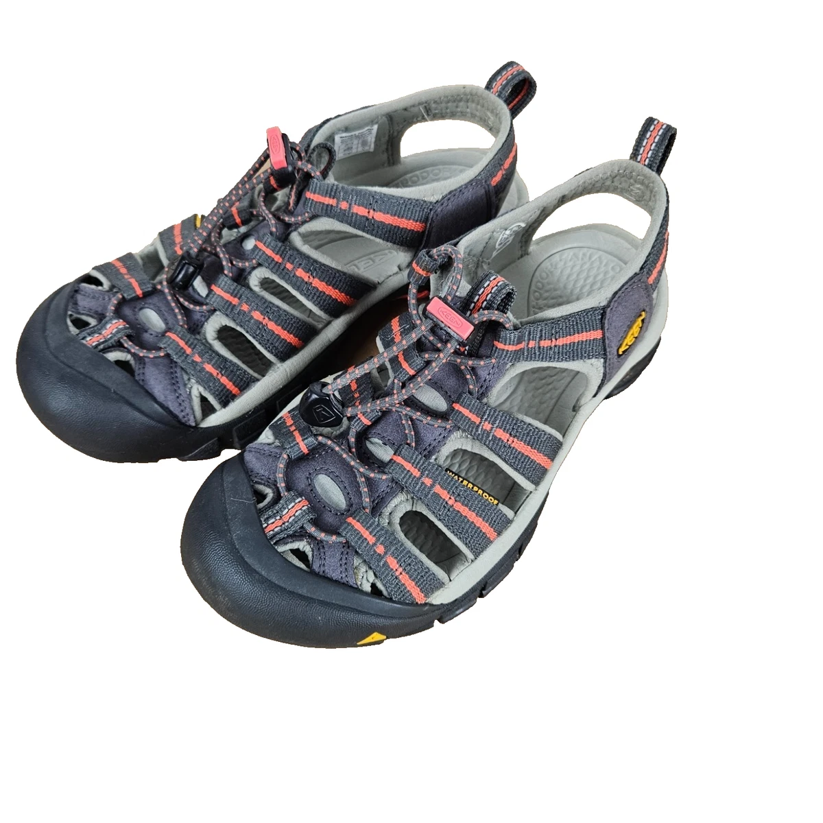 Keen Newport Gray Outdoor Hiking Shoes Sandals with Orange Accents Size 7 KEEN Orange Keen Newport H2 Sandals for Women for sale | eBay main image 3