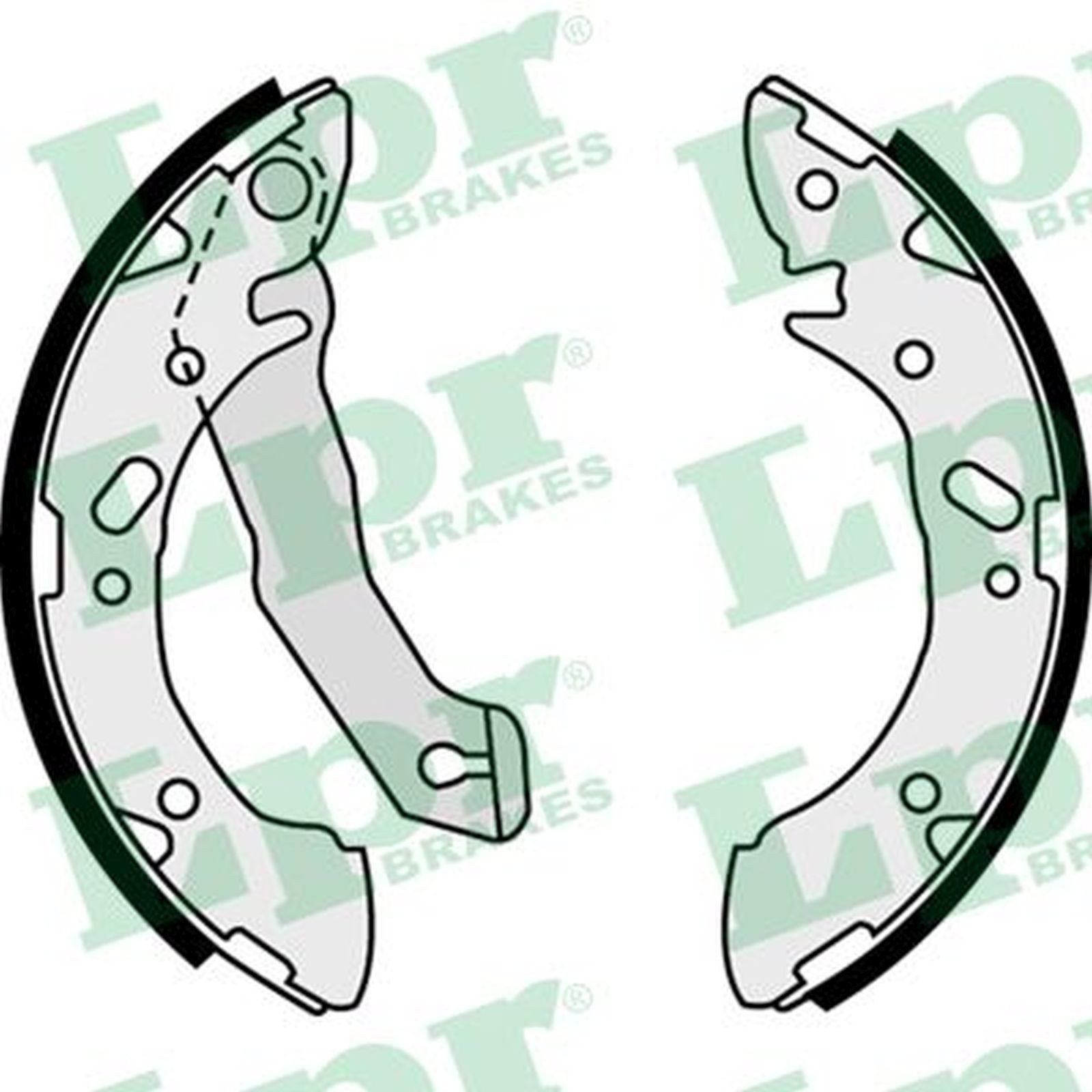 ORIGINAL® Lpr Bremsbackensatz Hinten für Hyundai ACCENT I PONY PONY / EXCEL