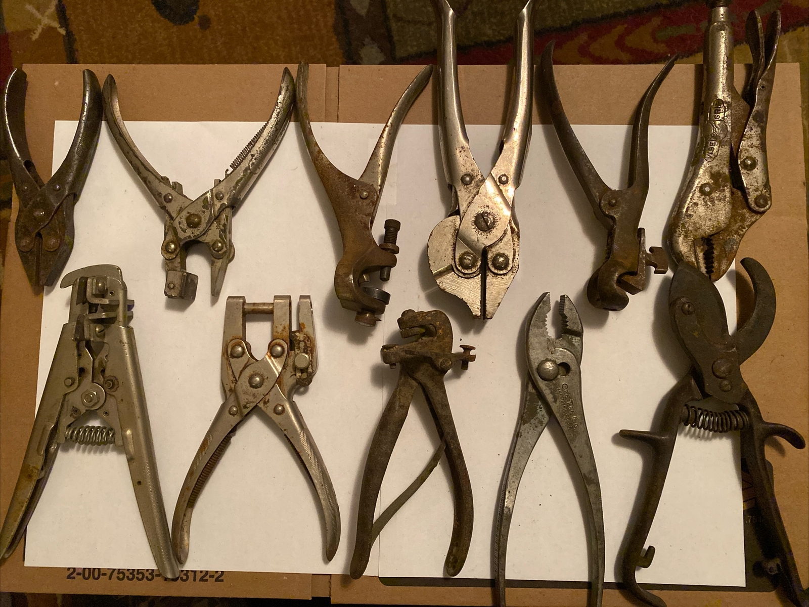 Grab Bag Of Sargent, Cee Tee, Vise Grip, Lakeside, Pliers eBay