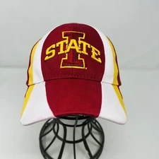 Iowa State Cyclones Hat Cap Maroon Fitted Flexfit Medium/Large 100% Cotton