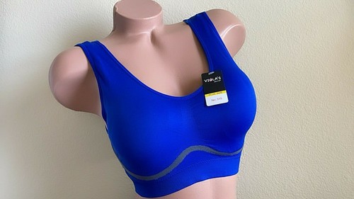 3- 6 Sports Bras Yoga Active Wear Workout Bra Wireless Comfy Cami Top Reg + Plus - Picture 40 of 42