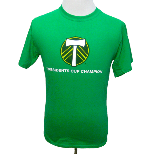 New PORTLAND TIMBERS Mens (Size Small) Green Short Sleeve Graphic T-Shirt Soccer