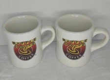 NEW Set of 2 + WAFFLE HOUSE Logo DINER COFFEE MUGS Tuxton Heavy RESTAURANT Ware
