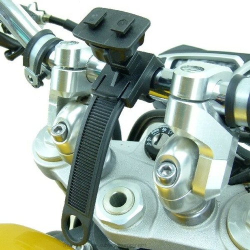 Weather Resistant Locking Strap Motorcycle Mount for Samsung Galaxy Note 9 - Picture 3 of 4