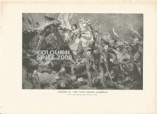 CAPTURE OF THE MAID BEFORE COMPIEGNE  ILLUSTRATION PRINT