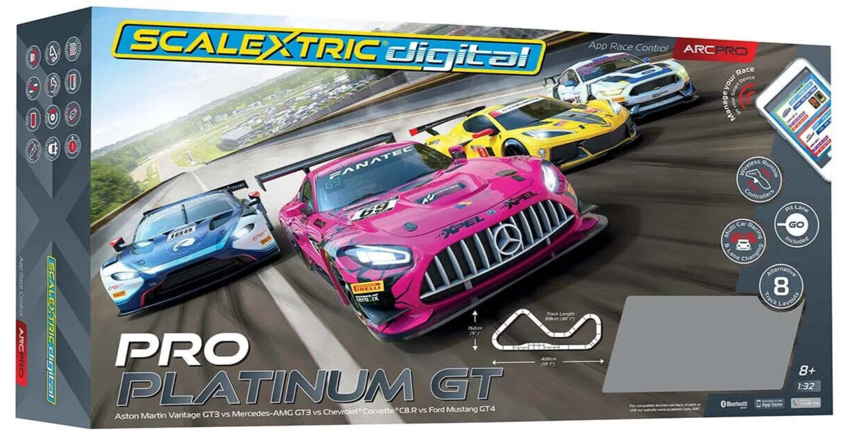 Scalextric ARC PRO Pro Platinum 132 Slot Car Digital Race Track Set