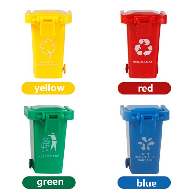 mini garbage can toys