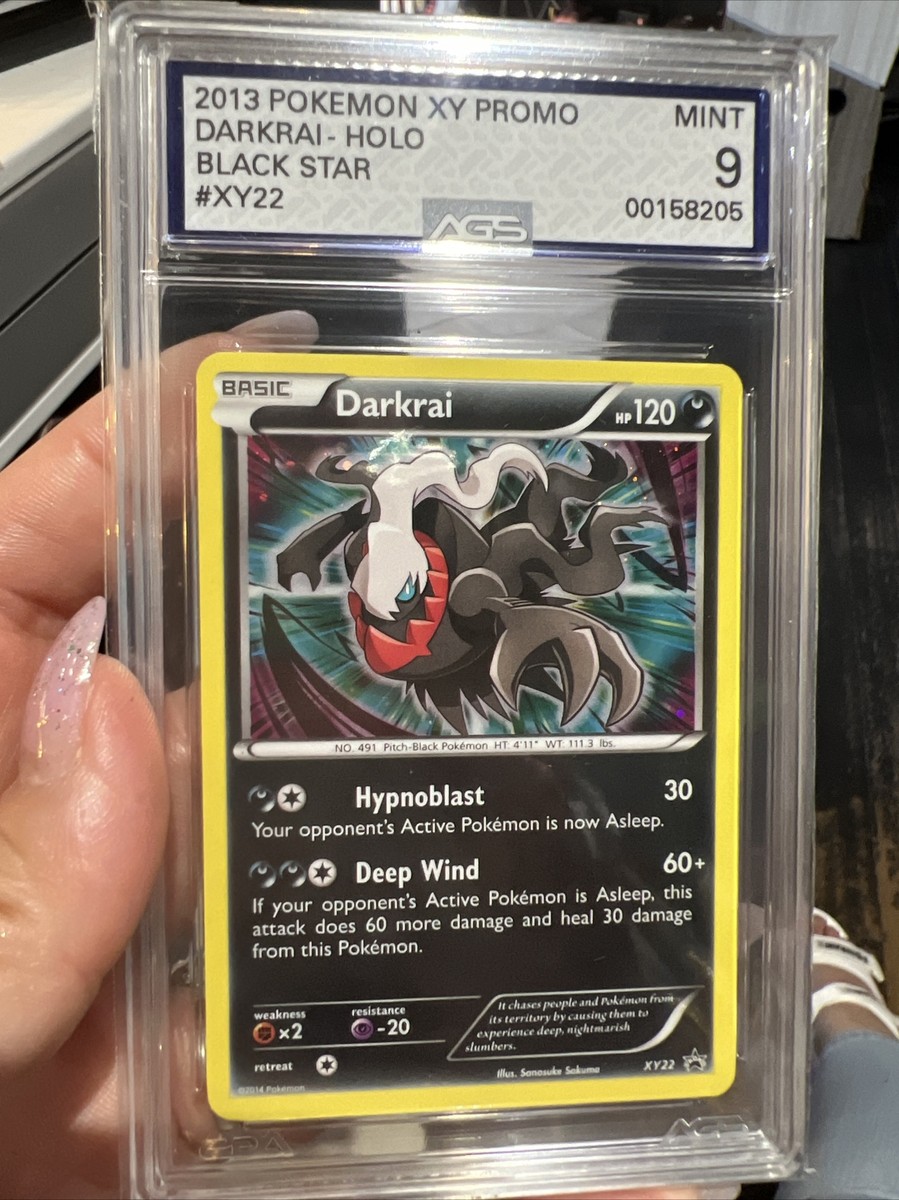 2013 Pokémon TCG Darkrai XY Black Star Promos XY22 Holo Graded AGS