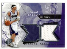 2004-05 SPX Basketball Winning Materials #BM Brad Miller JERSEY KINGS