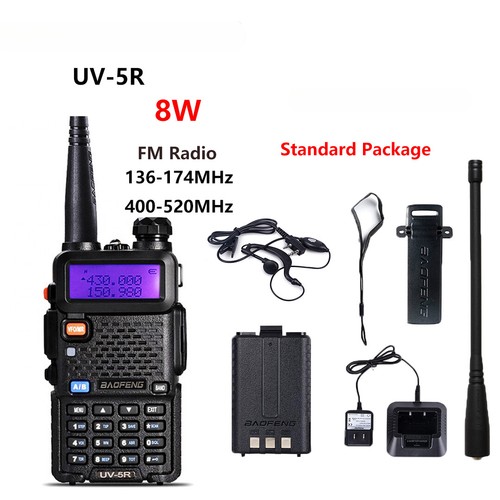 Radio UV5R 5W Walkie Talkie UV 5R 8W Ham Radio FM VHF UHF With Earphone New US - Picture 16 of 18