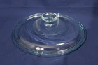 PYREX G1C Round Clear Glass Replacement Ribbed Lid - 8.75" Excellent condition