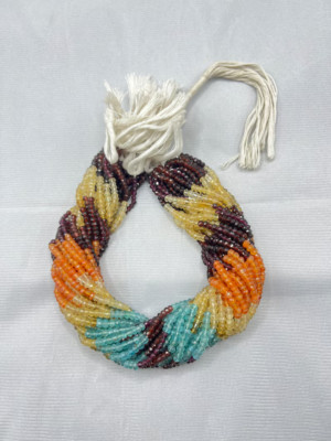 Multi Gemstone Faceted Rondelle beads 3.5mm Multi Gemstone Beads Multi 13 inch