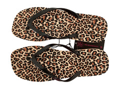 NOBO NO BOUNDARIES Cheetah Print Foam Single Flip-Flop Sandals Sz 10