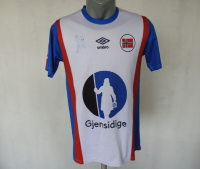 Team Norway Away Handball Activewear Jersey Umbro White Shirt Size