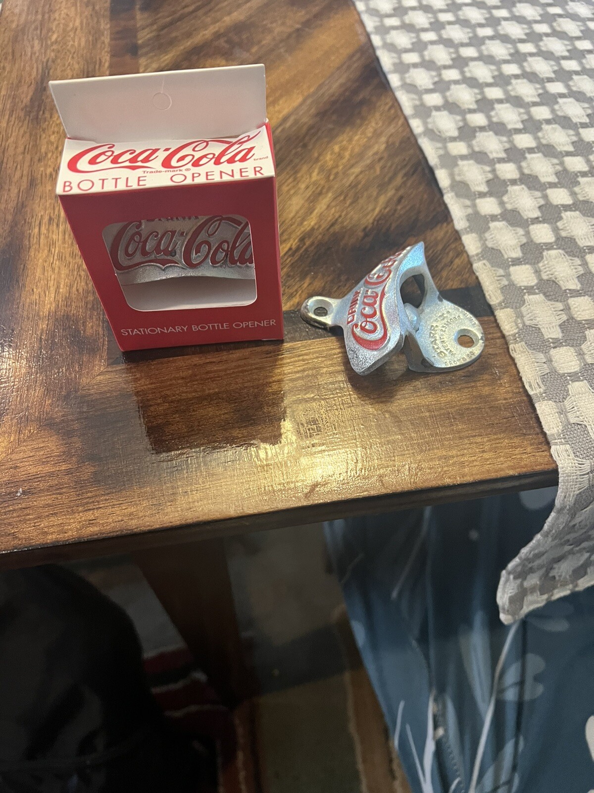Vintage Original Coca-Cola Starr X  # 4 Wall Mount Drink Bottle Opener Brown Co