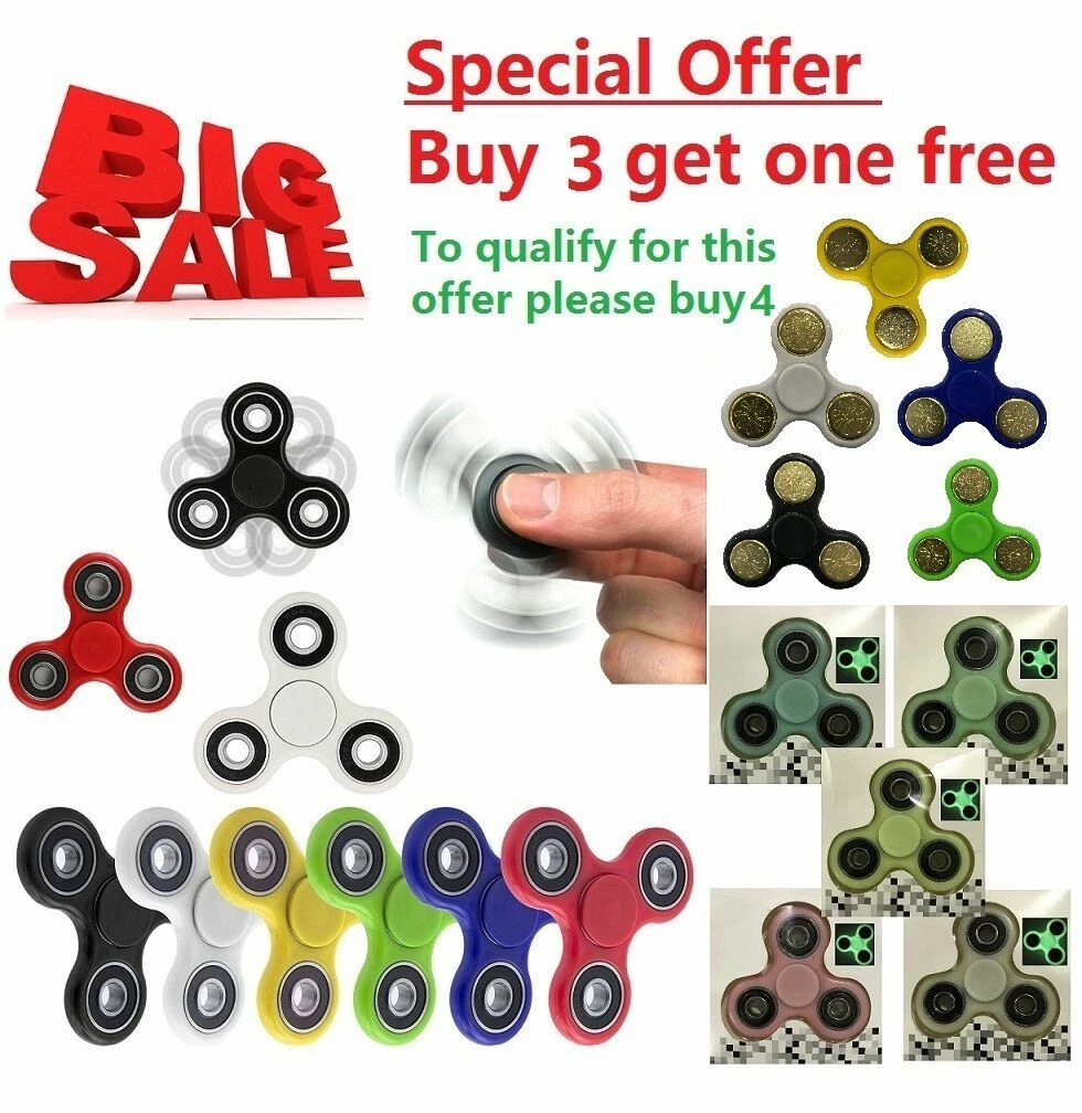 NEW FIDGET FINGER FOCUS SPIN SPINNER WHEEL STEEL EDC BEARING