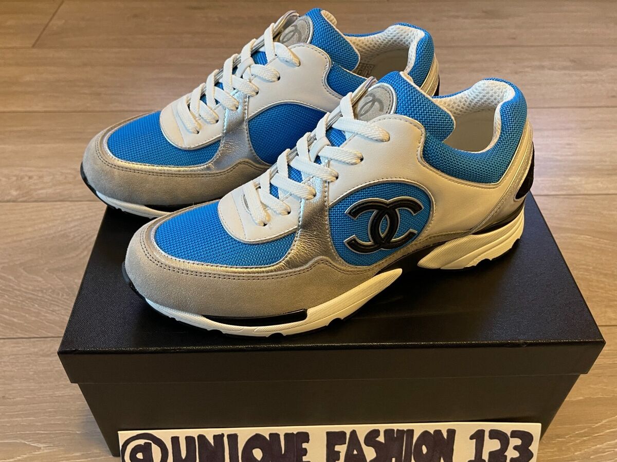 Chanel CC Sneakers Runner US 7.5 UK 6.5 40.5 Trainers Blue Chanel CC Sneakers Runner US 7.5 UK 6.5 40.5 Trainers Blue