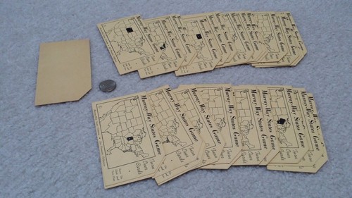 De colección, ""The Murray-Way States Game", un juego de rompecabezas, patente 1929, EE. UU. - Imagen 11 de 11