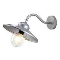 Elstead Klampenborg AußEn-Wandleuchte E27 Edelstahl, Silber IP44