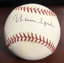 ***Warren Spahn*** Autographed Playoff memorabilia Official MLB baseball 80/500