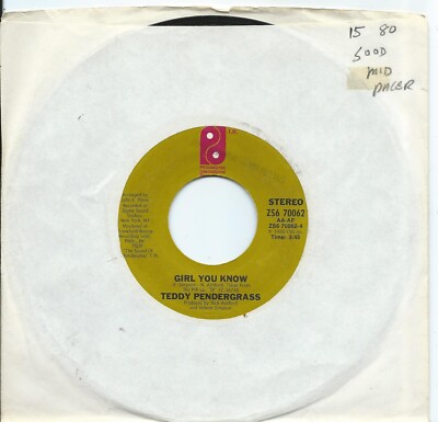 Teddy Pendergrass:Girl you know/Is it still good to ya:US Phil Int:1980