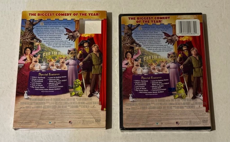 Shrek the Third (DVD 2007 Widescreen PG) Dreamworks Brand New/Factory Sealed Foto 4 de 4