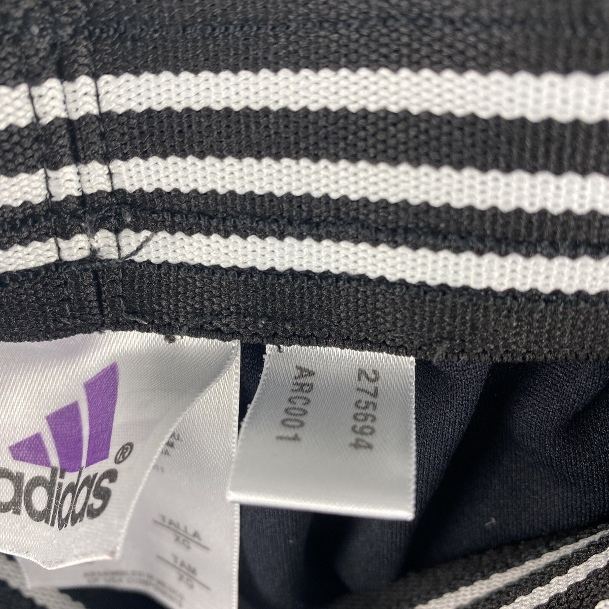 Adidas Women's Pacer 3 Stripe XL (16) Polyester Gym Shorts Black