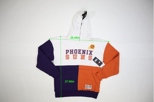 Tommy Jeans x Phoenix Suns NBA Andrew Split Pullover Colorblock Hoodie Mens M - Picture 2 of 11