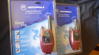 Two -New Sealed Motorola TalkAbout T5200 AA 2-Mile 14-Channel FRS Two-Way Radio | eBay