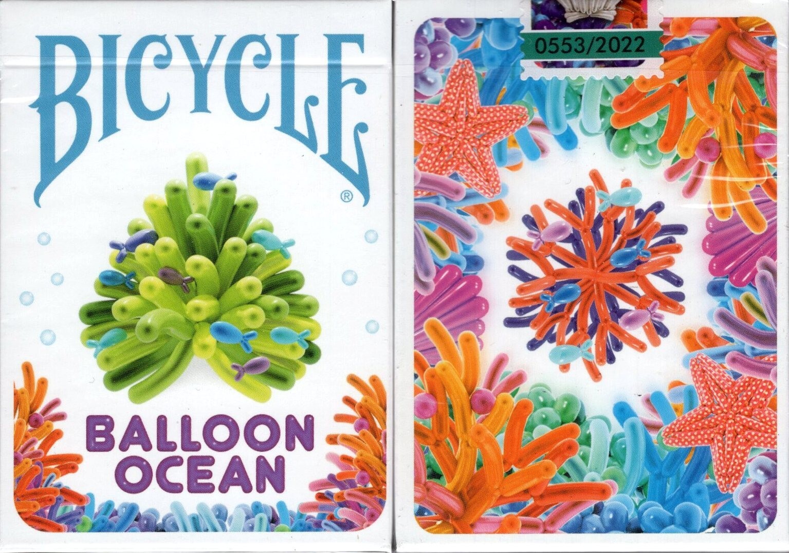 Balloon Ocean Animals Playing Cards