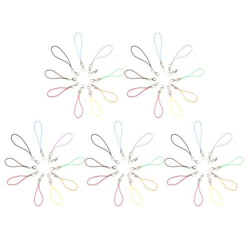 50 Pcs Corde À Boucle Homard Cordon Charme Téléphone Portable Fermoir - Photo 10/12