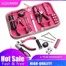 23 Piece Mini Pink Ladies Women Tool Box Kit Set Household Screwdriver Plier