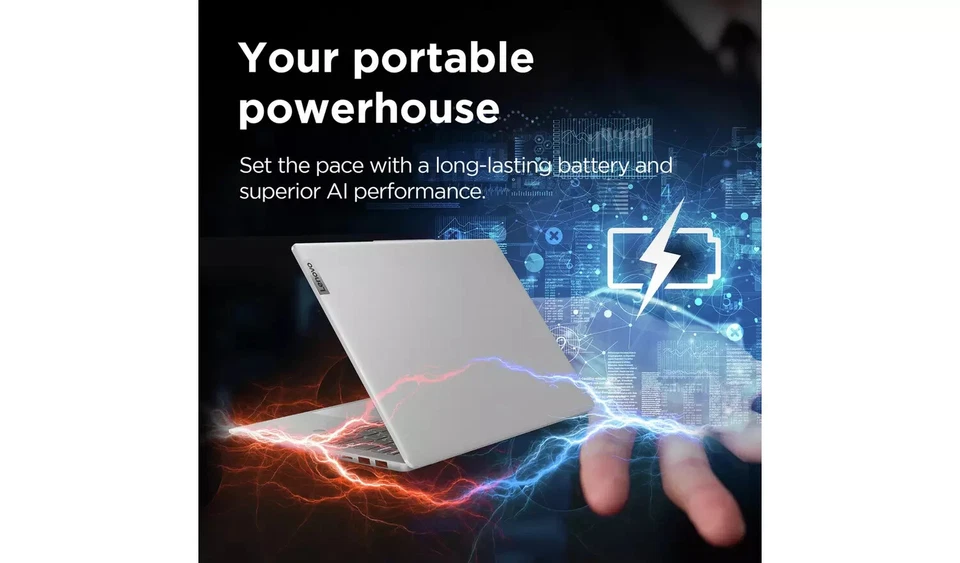 Lenovo IdeaPad Slim 5x Laptop Snapdragon XP 16GB RAM 512GB SSD 14" WUXGA CoPilot - Image 4 of 4