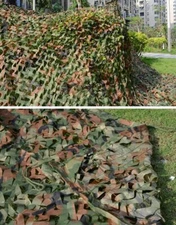 SURPLUS MILITARY SINGLE FOLIAGE CAMOUFLAGE NET WOODLAND CAMO DIMENSION115''X75''