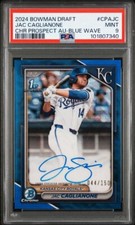 2024 Bowman Draft - Chrome Prospect Autographs Blue Wave Refractor #CPA-JC /150 